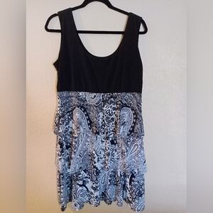Studio | Black and White Tank Top Dress **EUC**
